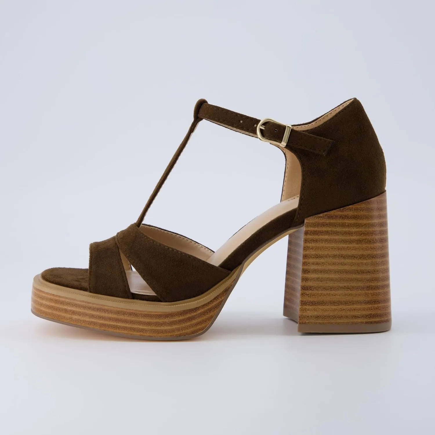 CUSHIONAIRE Women's Delano Mary Jane Platform Heels  Memory Foam, Wide Widths Available