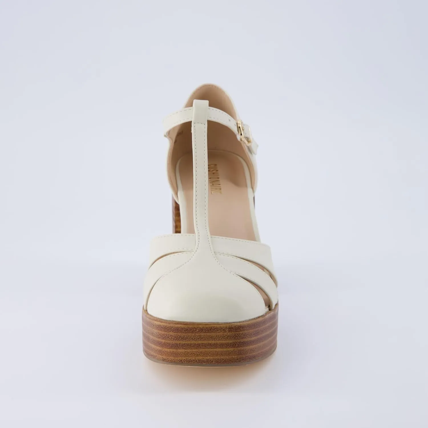 CUSHIONAIRE Women's Tizzy Mary Jane Platform Heels  Memory Foam, Wide Widths Available