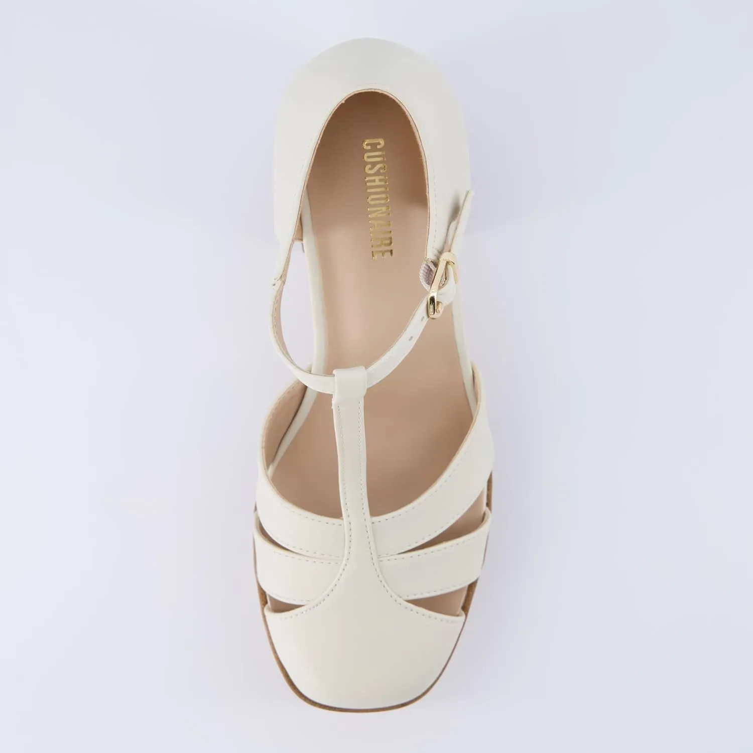 CUSHIONAIRE Women's Tizzy Mary Jane Platform Heels  Memory Foam, Wide Widths Available