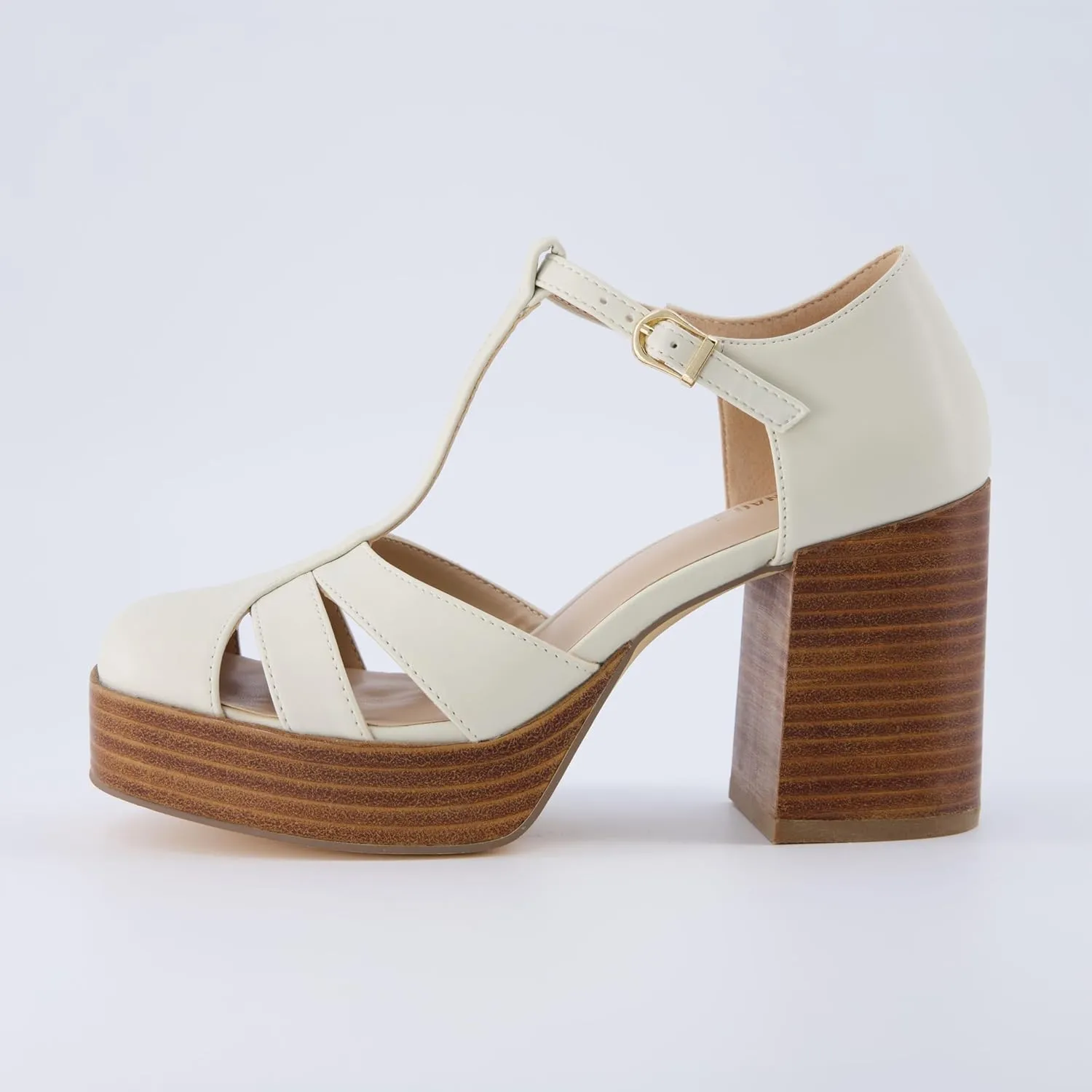 CUSHIONAIRE Women's Tizzy Mary Jane Platform Heels  Memory Foam, Wide Widths Available