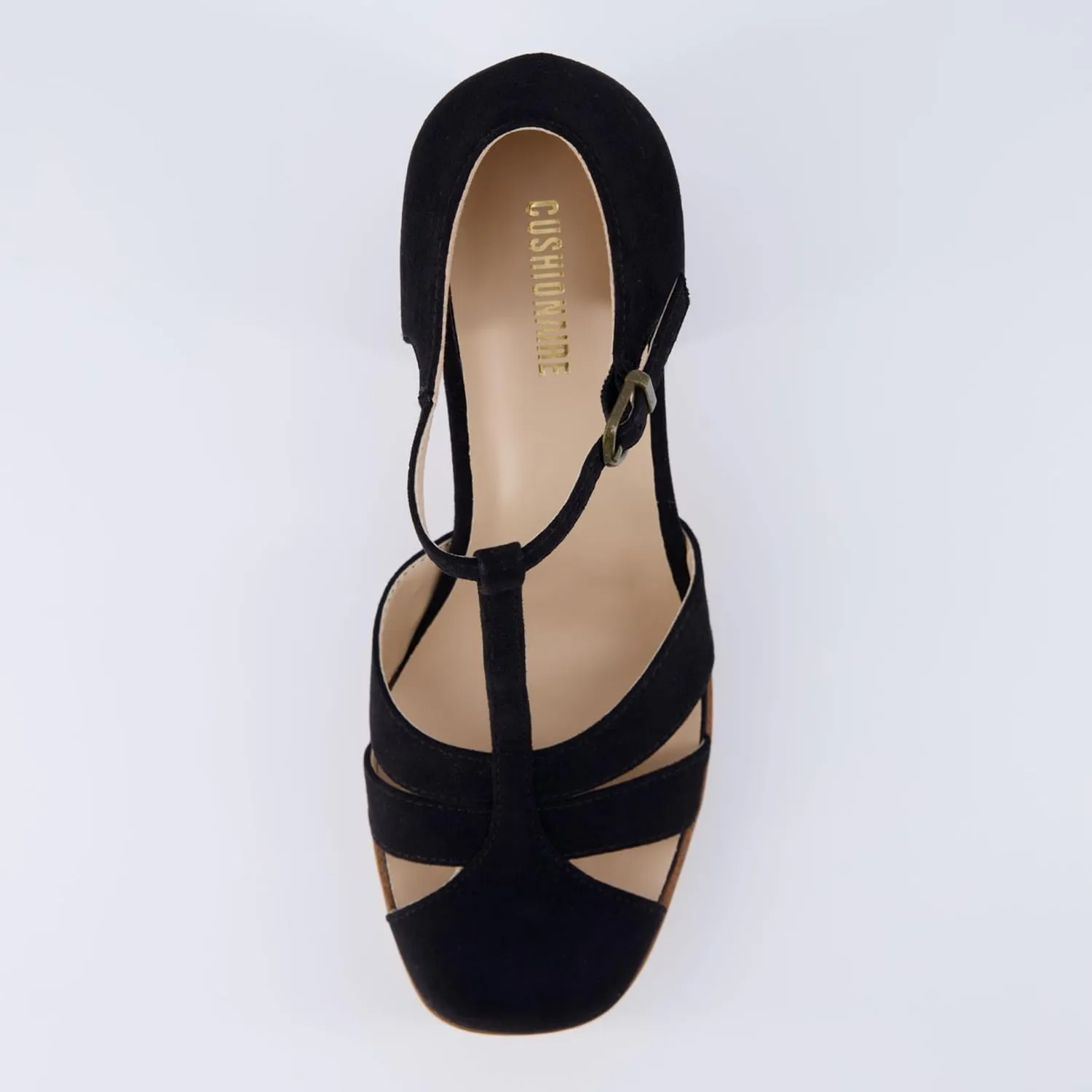 CUSHIONAIRE Women's Tizzy Mary Jane Platform Heels  Memory Foam, Wide Widths Available