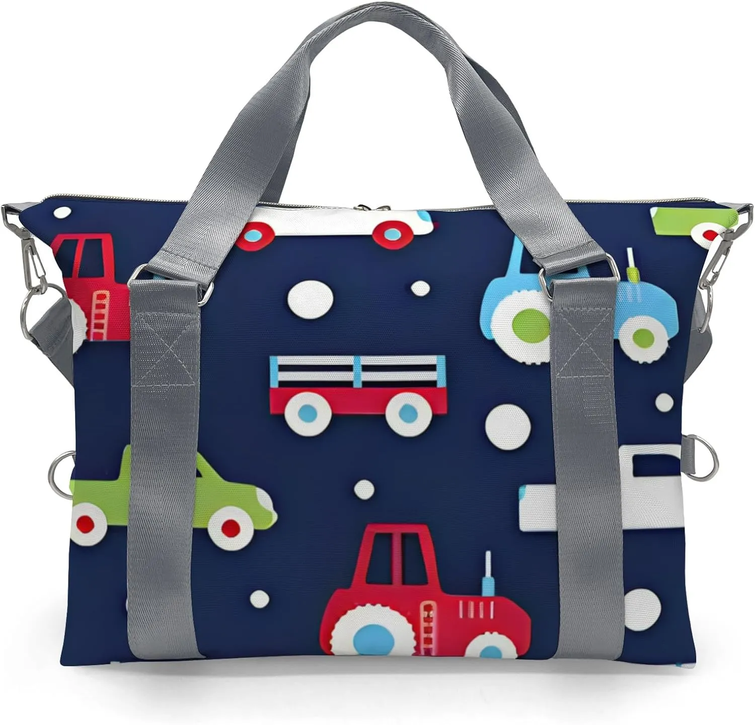 Custom Kids Taxi Red Truck Duffel Overnight Dance Bag for Girls Personalized Dance Duffle Bag for Women Girls Customized Kids Gifts