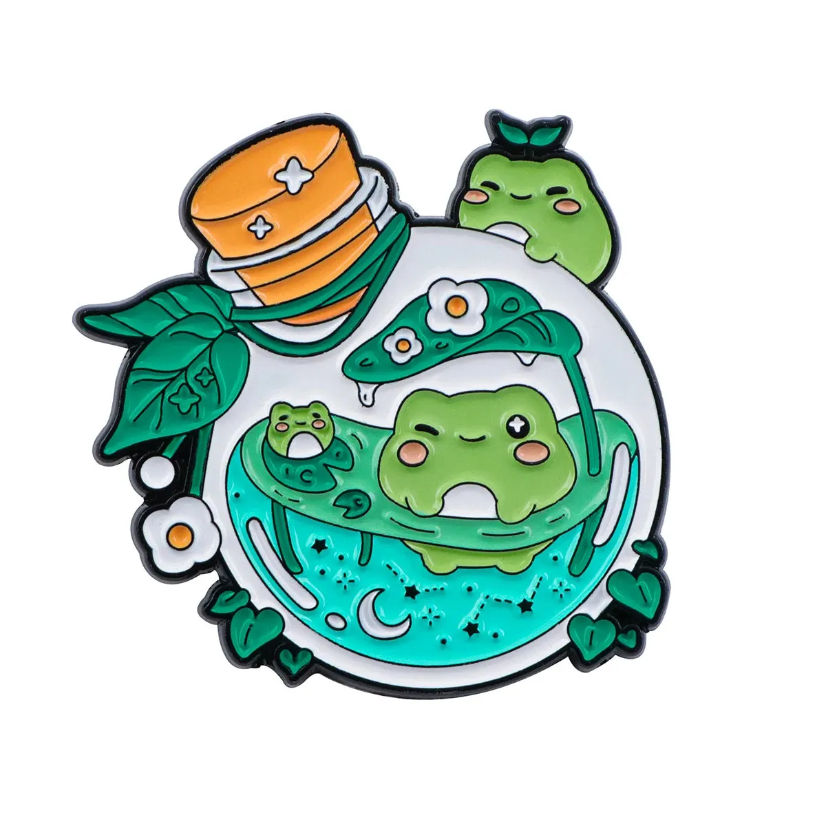 Cute Frog Enamel Pins