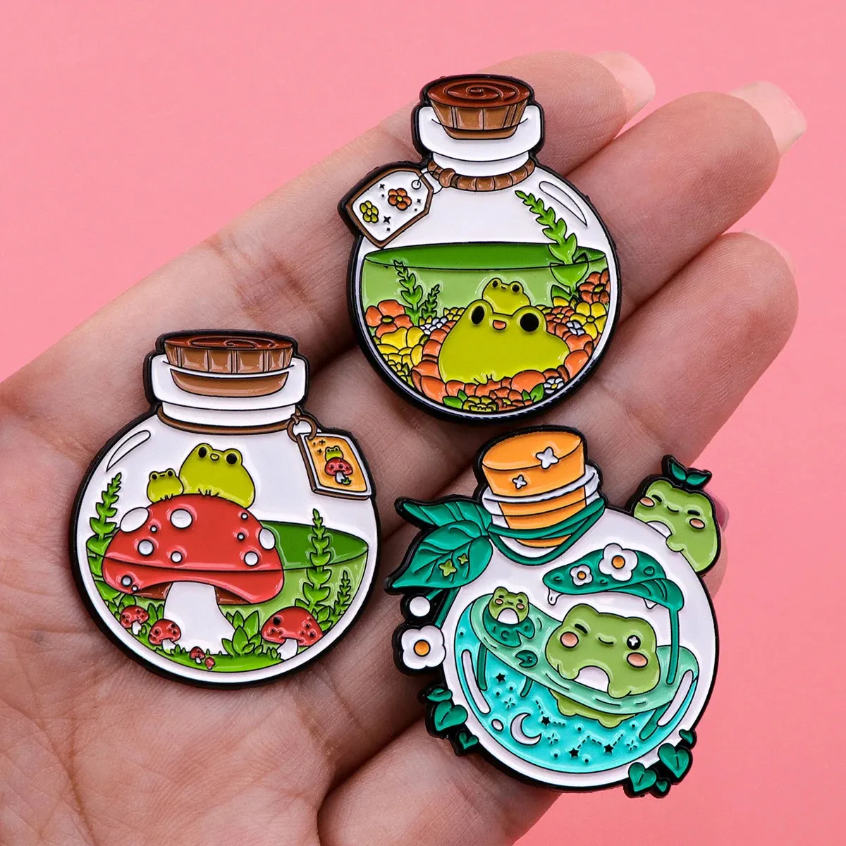 Cute Frog Enamel Pins