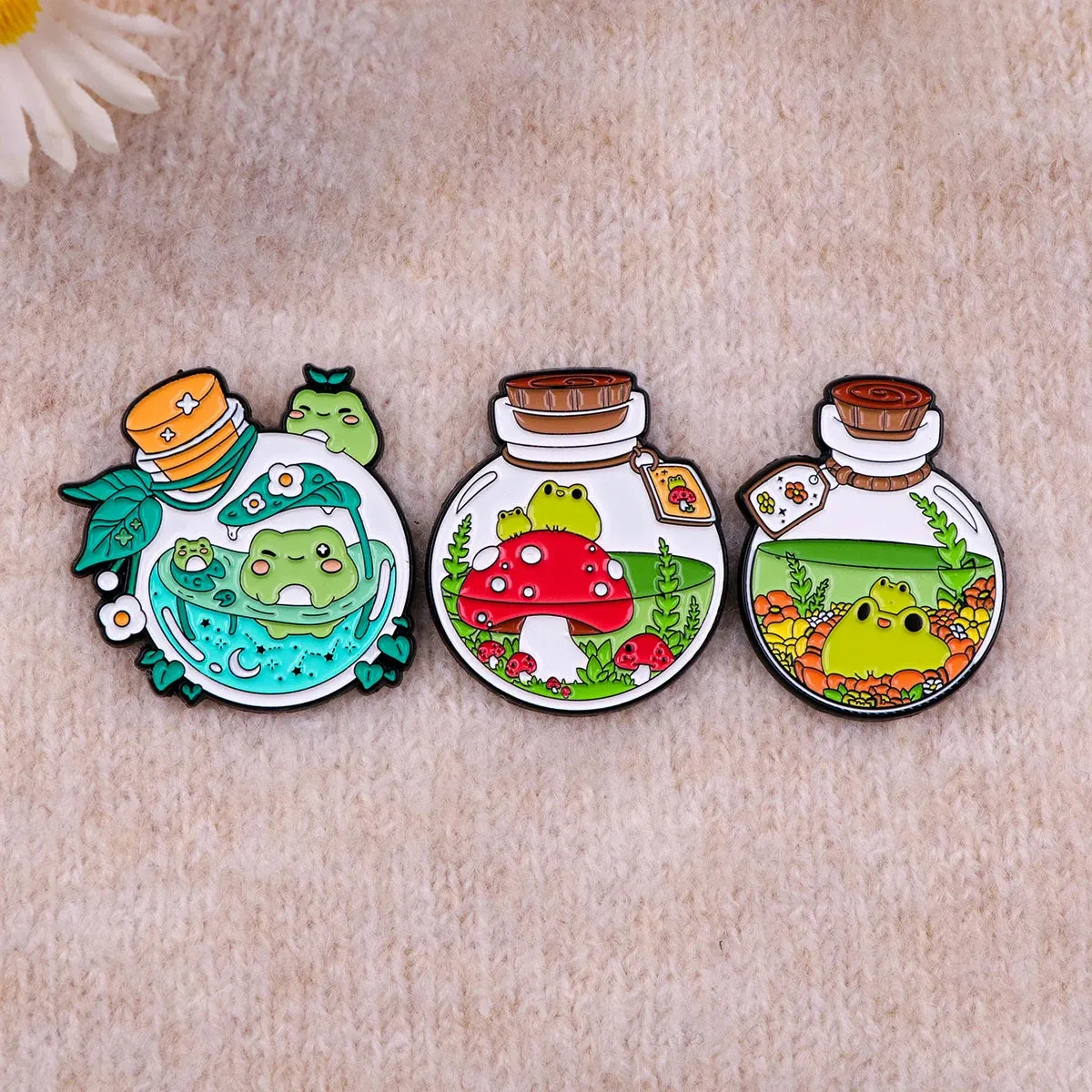 Cute Frog Enamel Pins