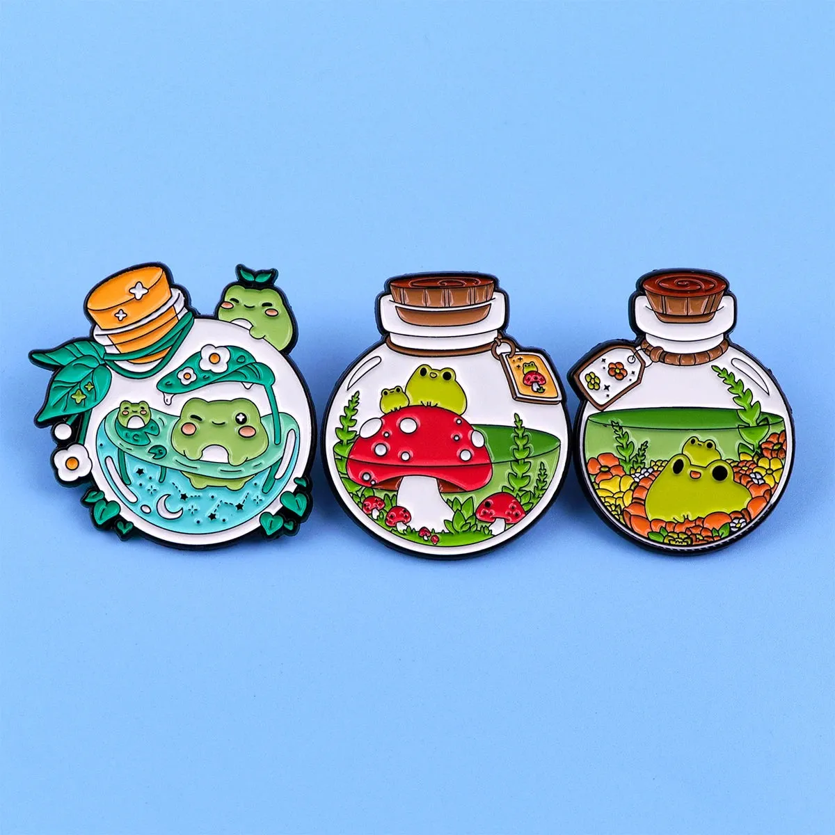 Cute Frog Enamel Pins