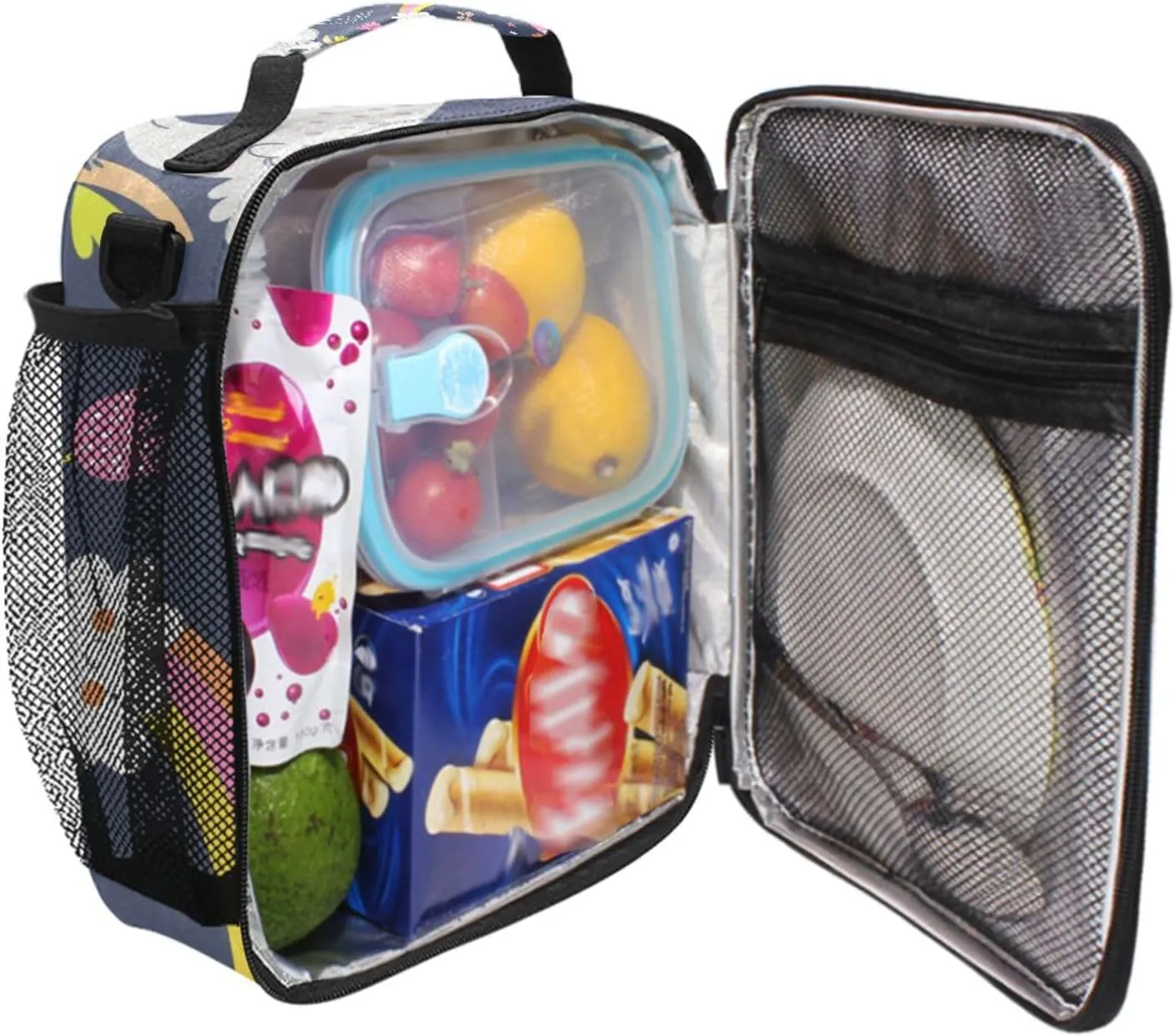 Cute Koala Forest Animal Lunch Box Insulated Lunch Bag Girls Lunch Cooler Bag Tote Freezable Shoulder Strap Lunchbox Thermal Meal Tote Kit for Girls School Picnic
