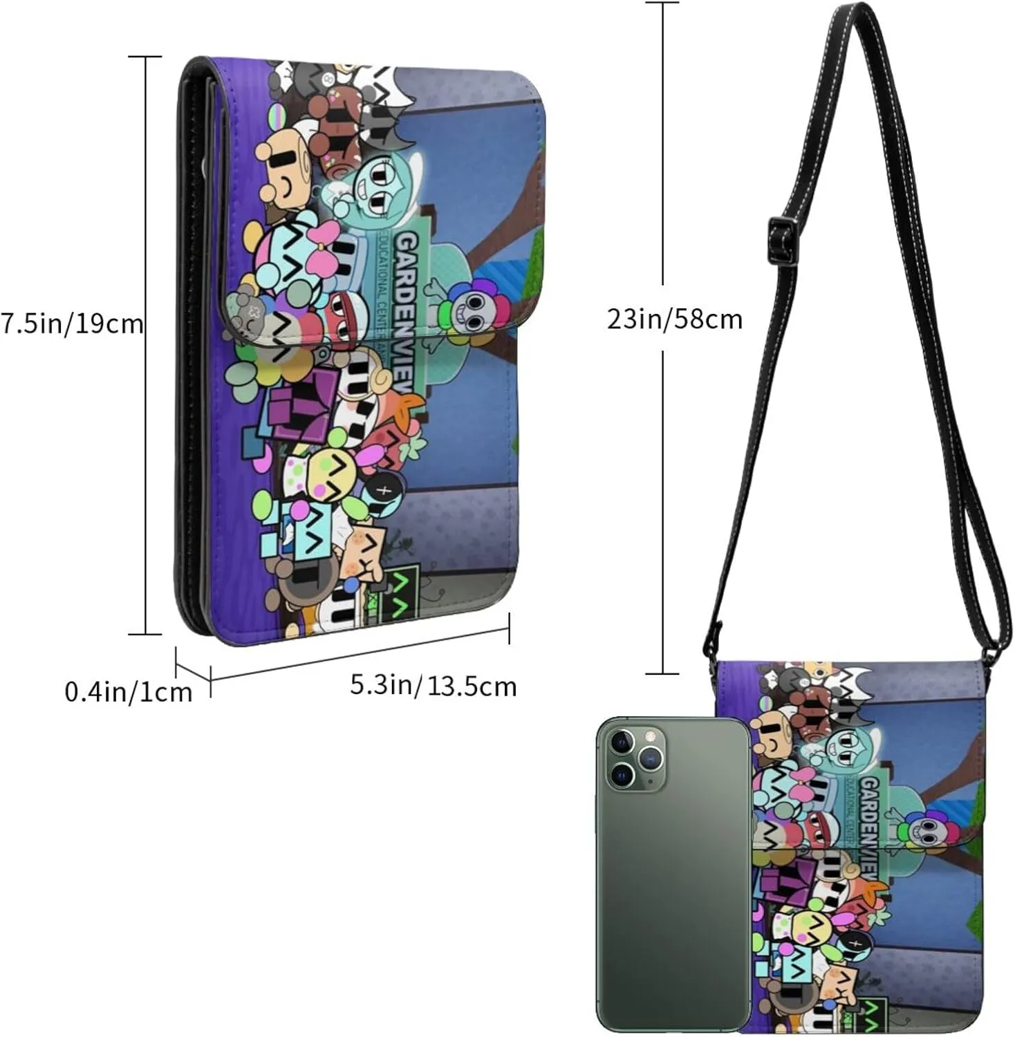 Dandy'S World Bag, Leather Women'S Small Crossbody Designer Phone Bag With Adjustable Strap