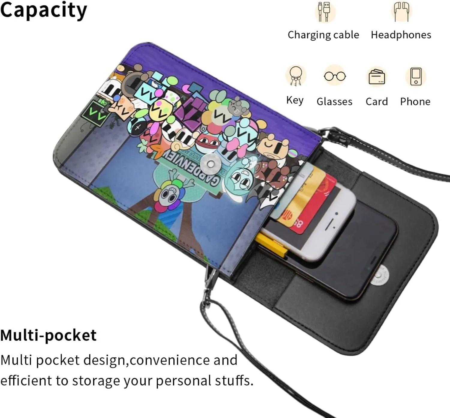 Dandy'S World Bag, Leather Women'S Small Crossbody Designer Phone Bag With Adjustable Strap