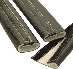 Design Engineering 010479 Fire Wrap 3000 1.5" x 24" Heat Protection Sleeve for Wires, Hoses, etc. (with Hook and Loop Closure)