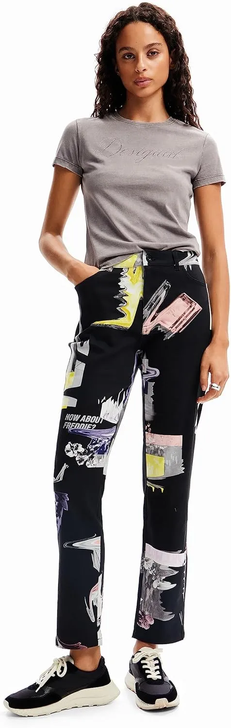 Desigual Women's Woman Woven Long Trousers