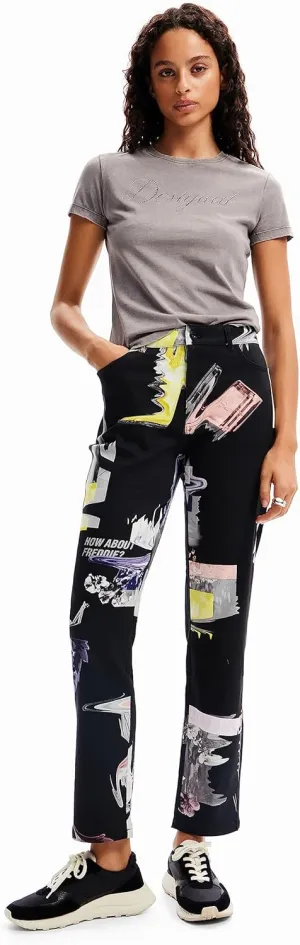 Desigual Women's Woman Woven Long Trousers