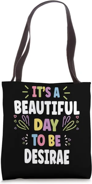 DESTINEE Personalized Name Beautiful Day DESTINEE Tote Bag