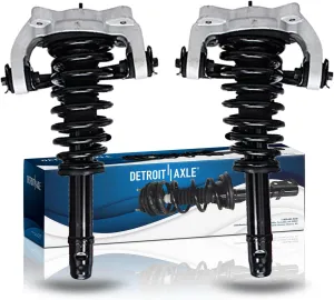 Detroit Axle - 2 Front Ready Struts for Chrysler Sebring Cirrus Dodge Stratus Plymouth Breeze Complete Struts & Spring Assembly with Upper Control Arms Replacement Ready Struts Shocks Assembly