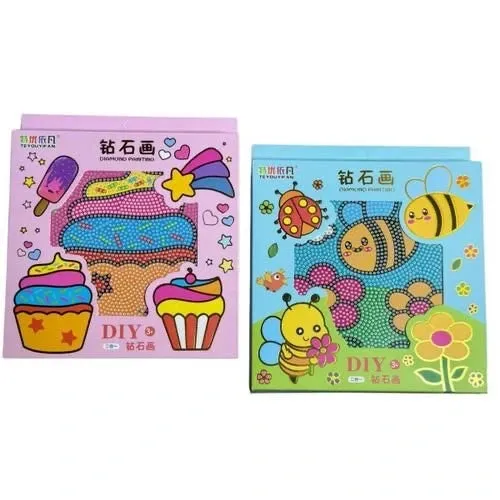 Diamond Crystal Painting Stickers: Mosaic Art Kit for Kids-4Y 