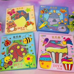 Diamond Crystal Painting Stickers: Mosaic Art Kit for Kids-4Y 