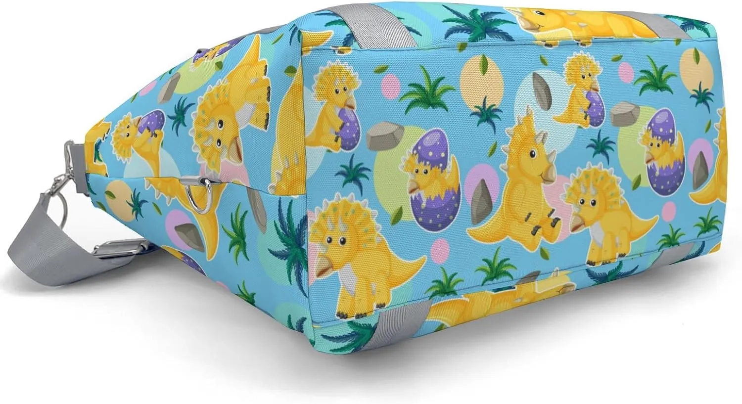 Dinosaur Print Tree Personalized Gym Dance Bag for Girls Boys,Custom Name Sport Duffel Bag Weekender Bags Carry On Travel Duffel Bag