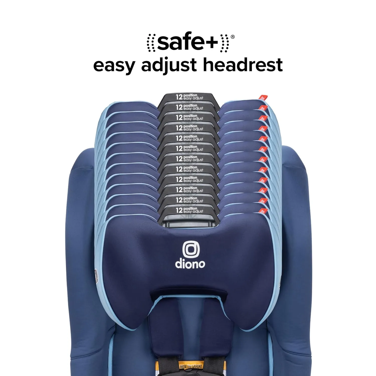 Diono Radian 3R SafePlus, All-in-One Convertible Car Seat, Rear and Forward Facing, SafePlus Engineering, 10 Years 1 Car Seat, Slim Fit 3 Across, Blue Surge