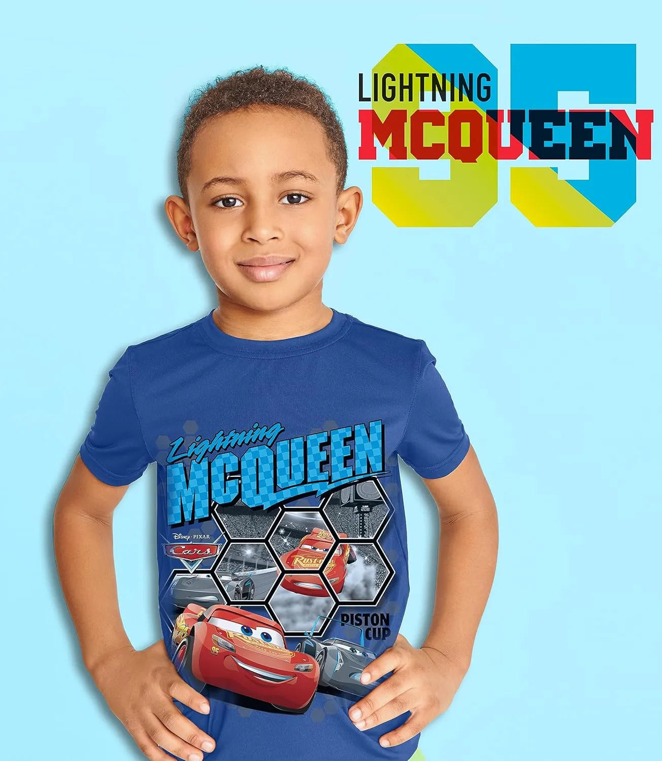 Disney Cars Lightning McQueen Pixar Graphic T-Shirt (Sets) Tow Mater Doc Cruz Finn Outfit Tee Toddlers Birthday Kids Clothes