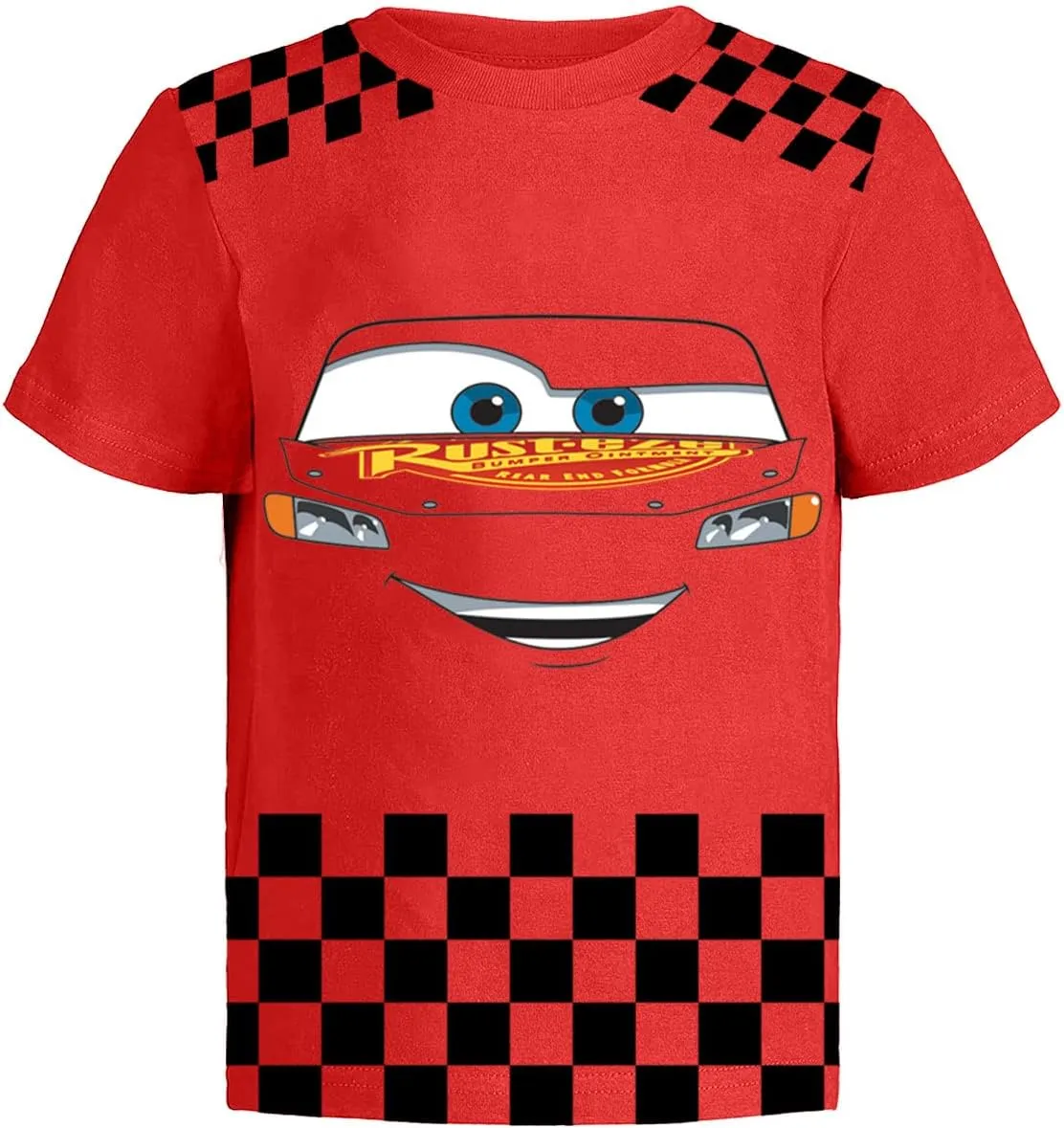 Disney Cars Lightning McQueen Pixar Graphic T-Shirt (Sets) Tow Mater Doc Cruz Finn Outfit Tee Toddlers Birthday Kids Clothes