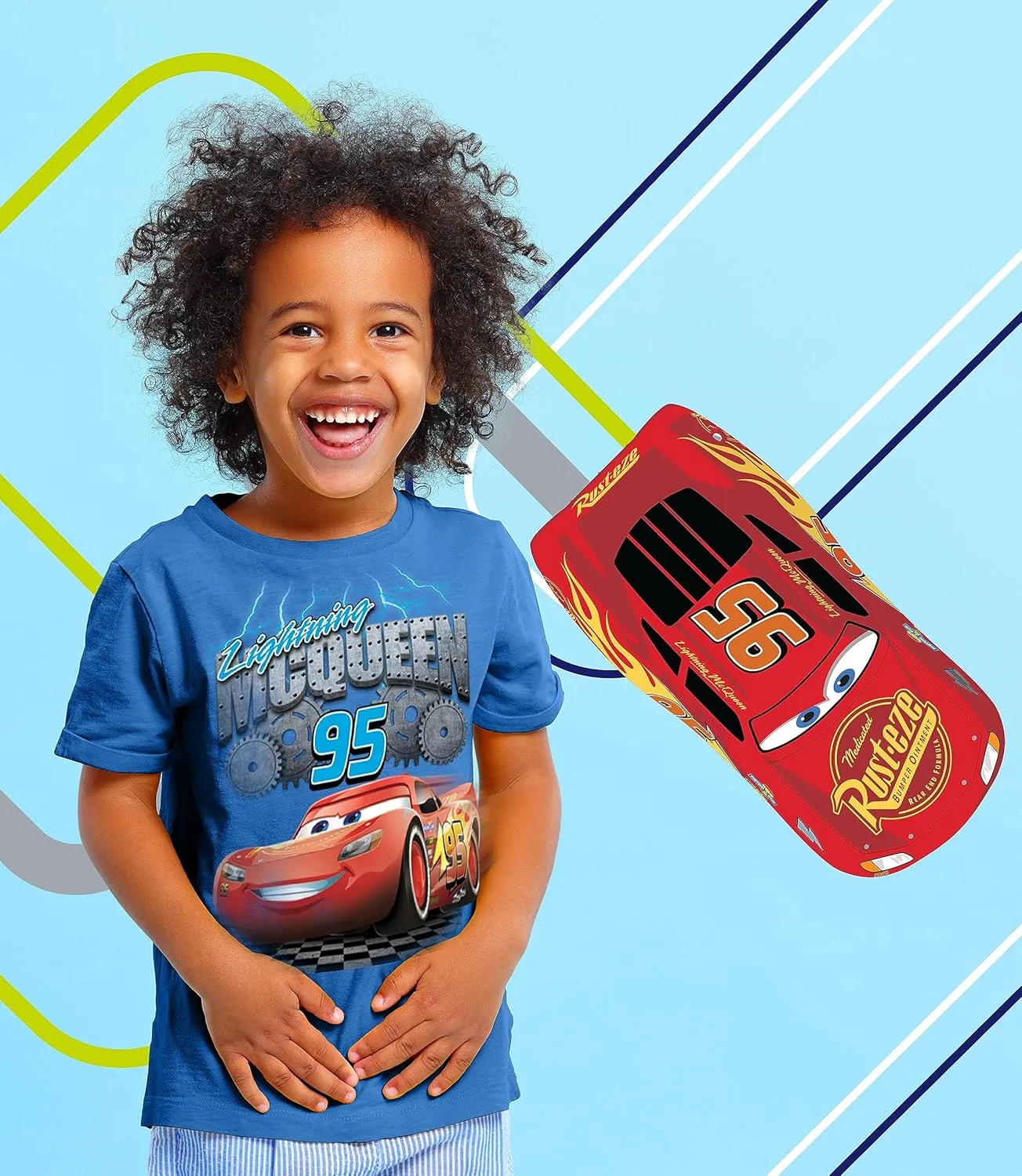 Disney Cars Lightning McQueen Pixar Graphic T-Shirt (Sets) Tow Mater Doc Cruz Finn Outfit Tee Toddlers Birthday Kids Clothes
