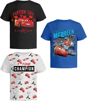 Disney Cars Lightning McQueen Pixar Graphic T-Shirt (Sets) Tow Mater Doc Cruz Finn Outfit Tee Toddlers Birthday Kids Clothes