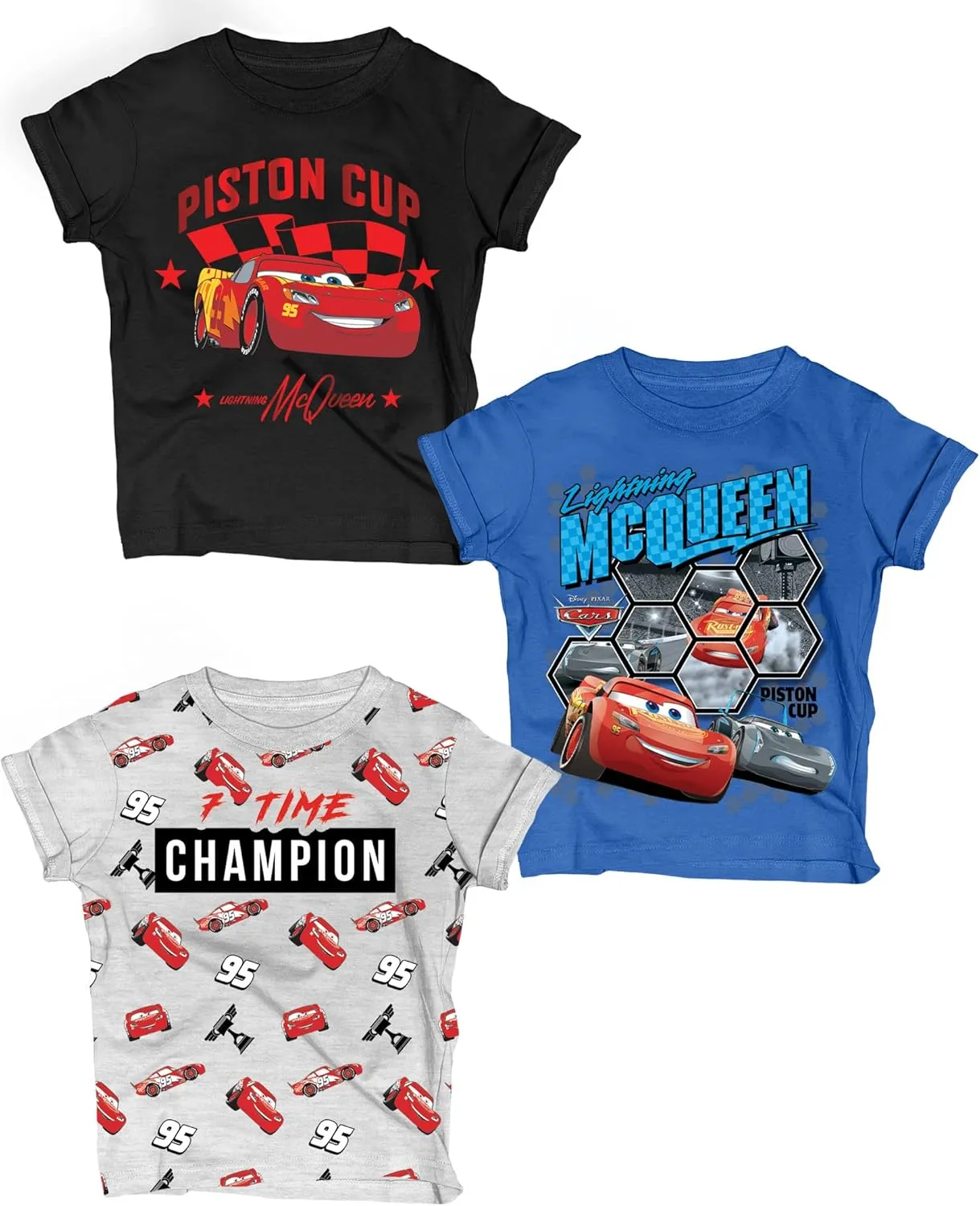 Disney Cars Lightning McQueen Pixar Graphic T-Shirt (Sets) Tow Mater Doc Cruz Finn Outfit Tee Toddlers Birthday Kids Clothes
