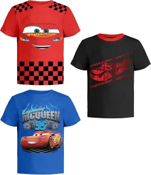 Disney Cars Lightning McQueen Pixar Graphic T-Shirt (Sets) Tow Mater Doc Cruz Finn Outfit Tee Toddlers Birthday Kids Clothes