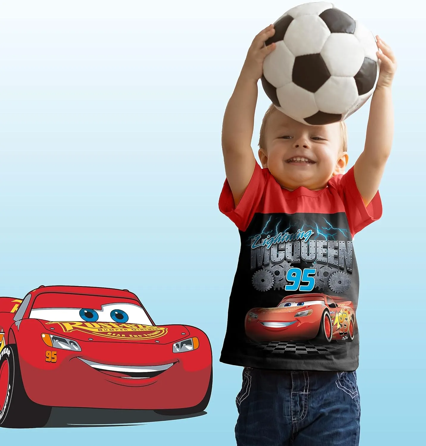 Disney Cars Lightning McQueen Pixar Graphic T-Shirt (Sets) Tow Mater Doc Cruz Finn Outfit Tee Toddlers Birthday Kids Clothes