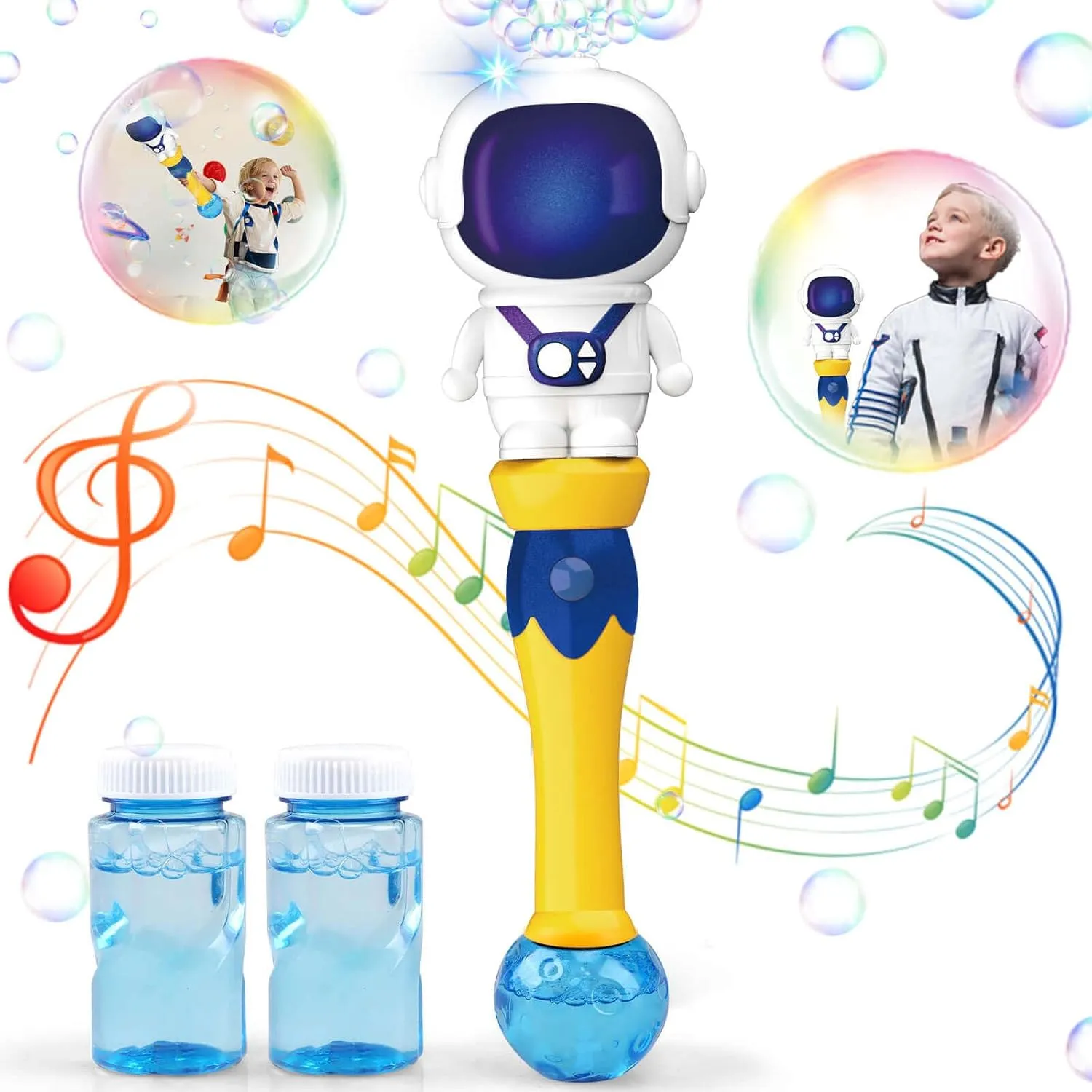 Dolanus Bubble Wands for Kids Toys Age 3 4 5 6 Year Old: Space Astronaut Bubble Machine for Kids, Toys for 3 4 5 6 Year Old Boys, Gifts for Boys Age 3 4 5, Outdoor Toys for Toddlers 3-5, Blue