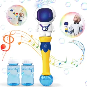 Dolanus Bubble Wands for Kids Toys Age 3 4 5 6 Year Old: Space Astronaut Bubble Machine for Kids, Toys for 3 4 5 6 Year Old Boys, Gifts for Boys Age 3 4 5, Outdoor Toys for Toddlers 3-5, Blue