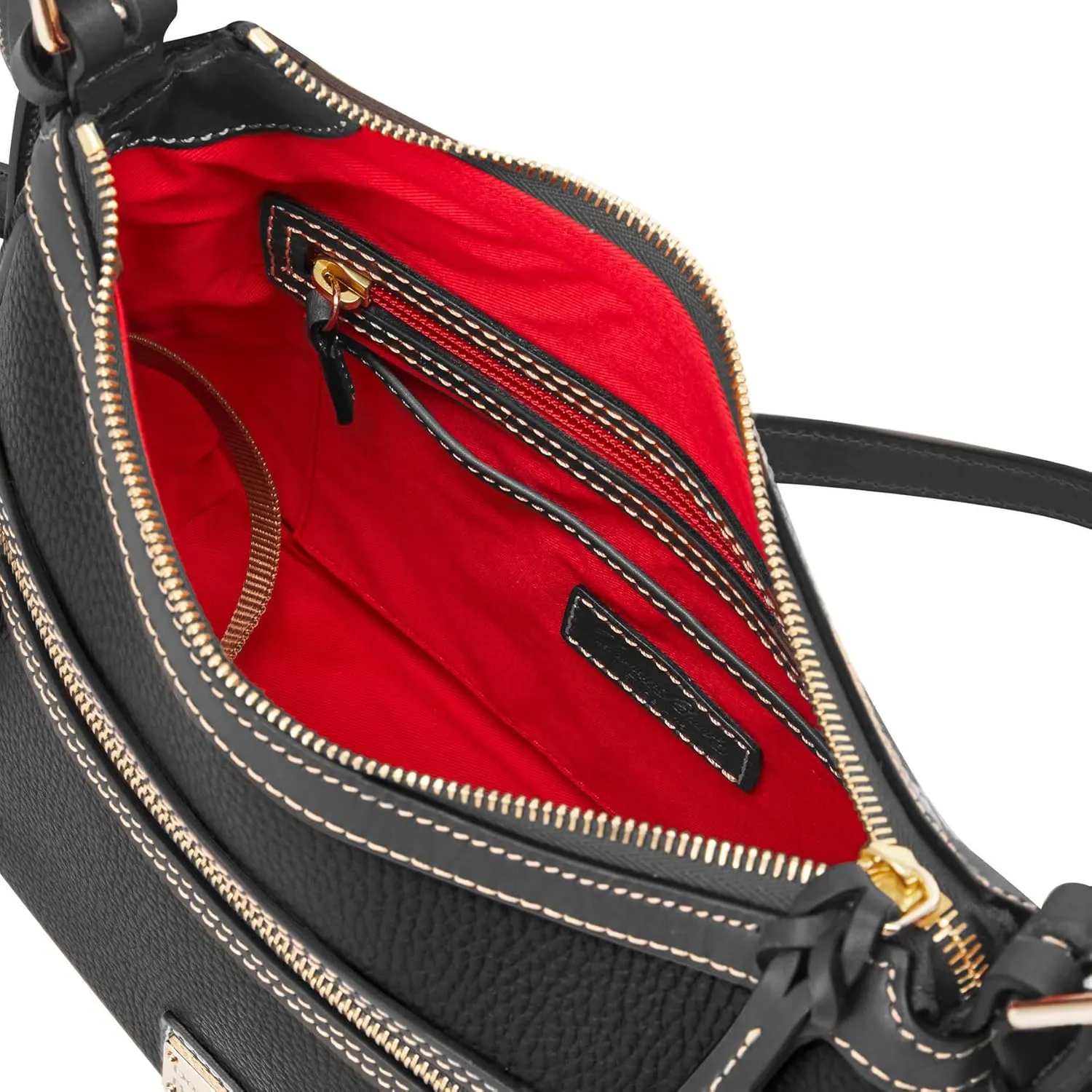 Dooney & Bourke Women's Presley Crossbody in Pebble Grain Leather, Medium Sized Handbag with Adjustable Shoulder Strap