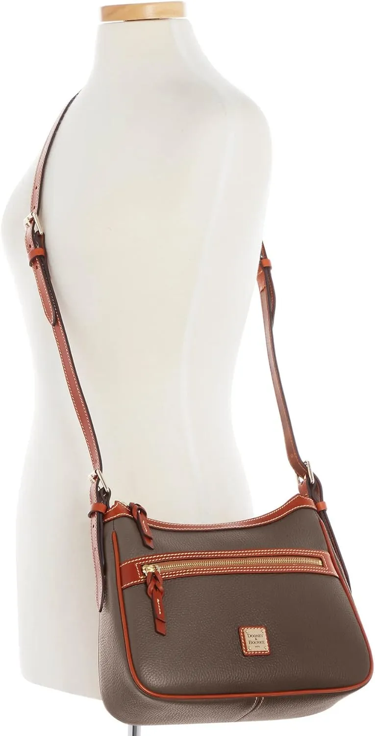 Dooney & Bourke Women's Presley Crossbody in Pebble Grain Leather, Medium Sized Handbag with Adjustable Shoulder Strap