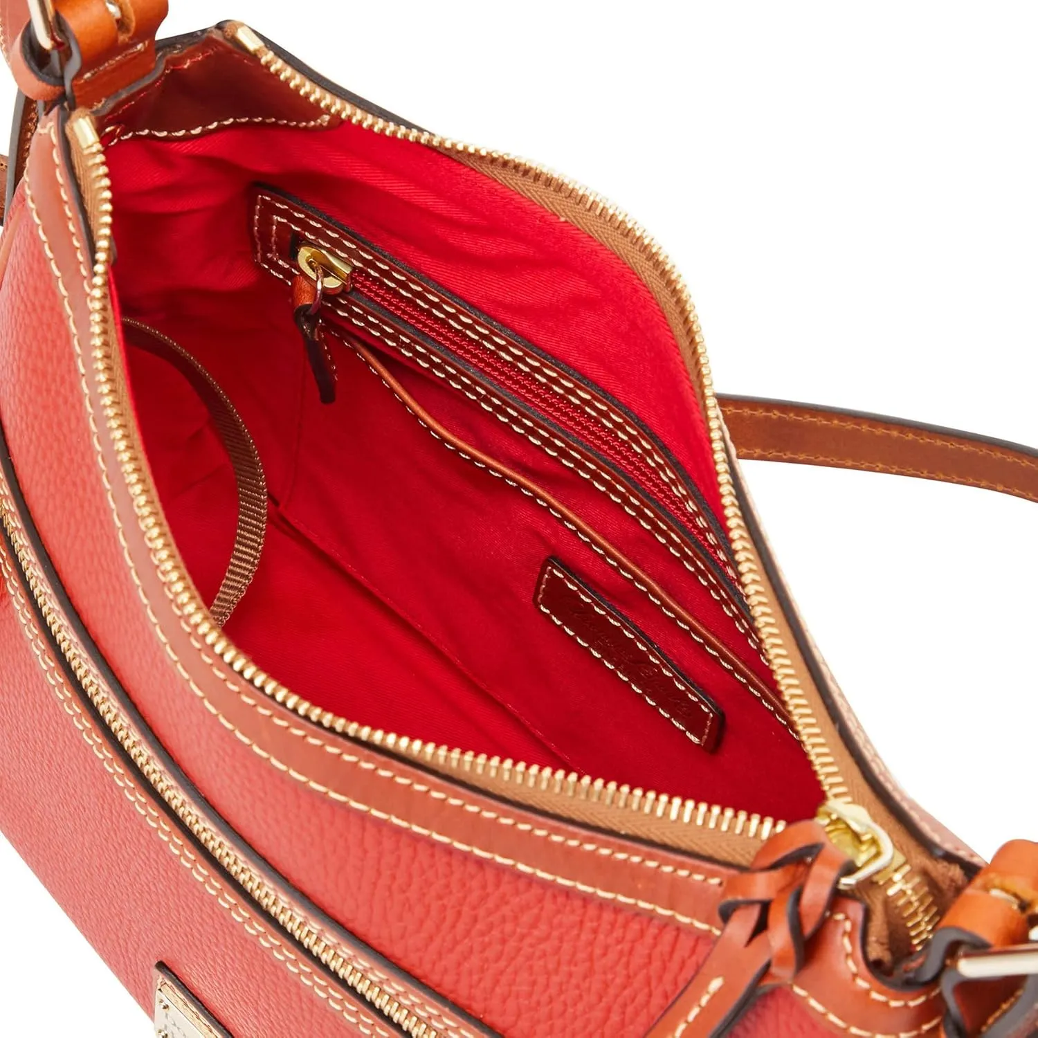 Dooney & Bourke Women's Presley Crossbody in Pebble Grain Leather, Medium Sized Handbag with Adjustable Shoulder Strap