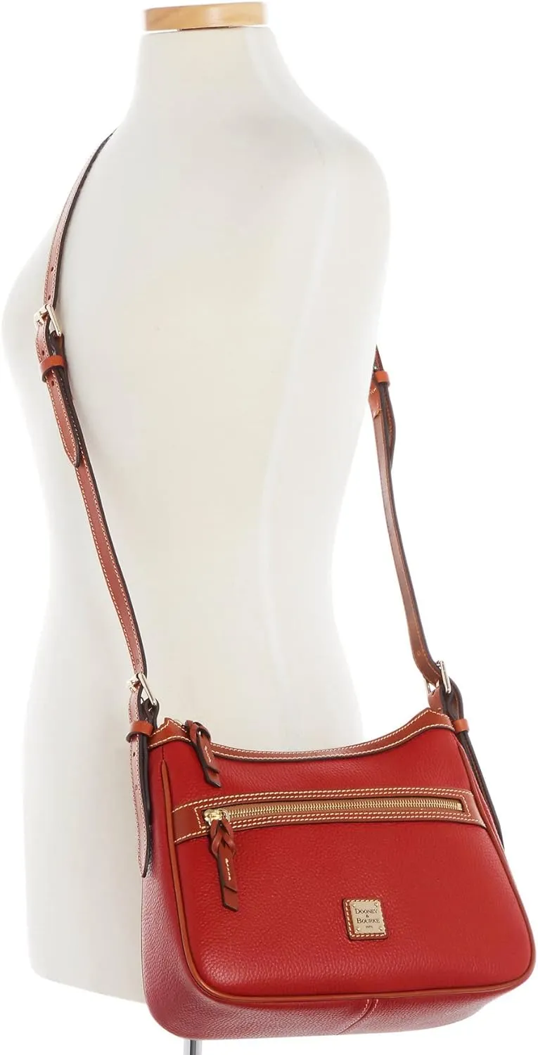 Dooney & Bourke Women's Presley Crossbody in Pebble Grain Leather, Medium Sized Handbag with Adjustable Shoulder Strap