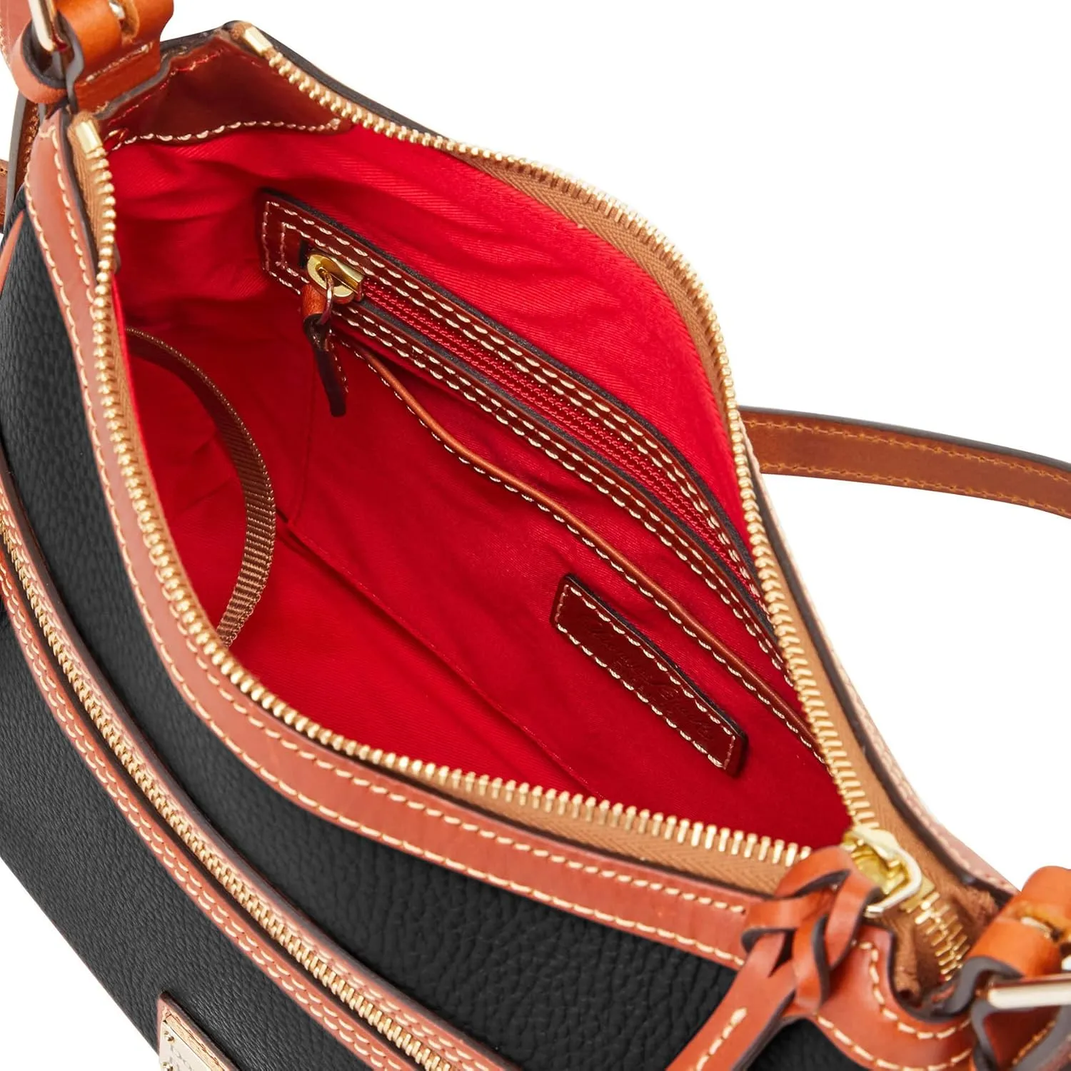 Dooney & Bourke Women's Presley Crossbody in Pebble Grain Leather, Medium Sized Handbag with Adjustable Shoulder Strap