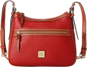Dooney & Bourke Women's Presley Crossbody in Pebble Grain Leather, Medium Sized Handbag with Adjustable Shoulder Strap