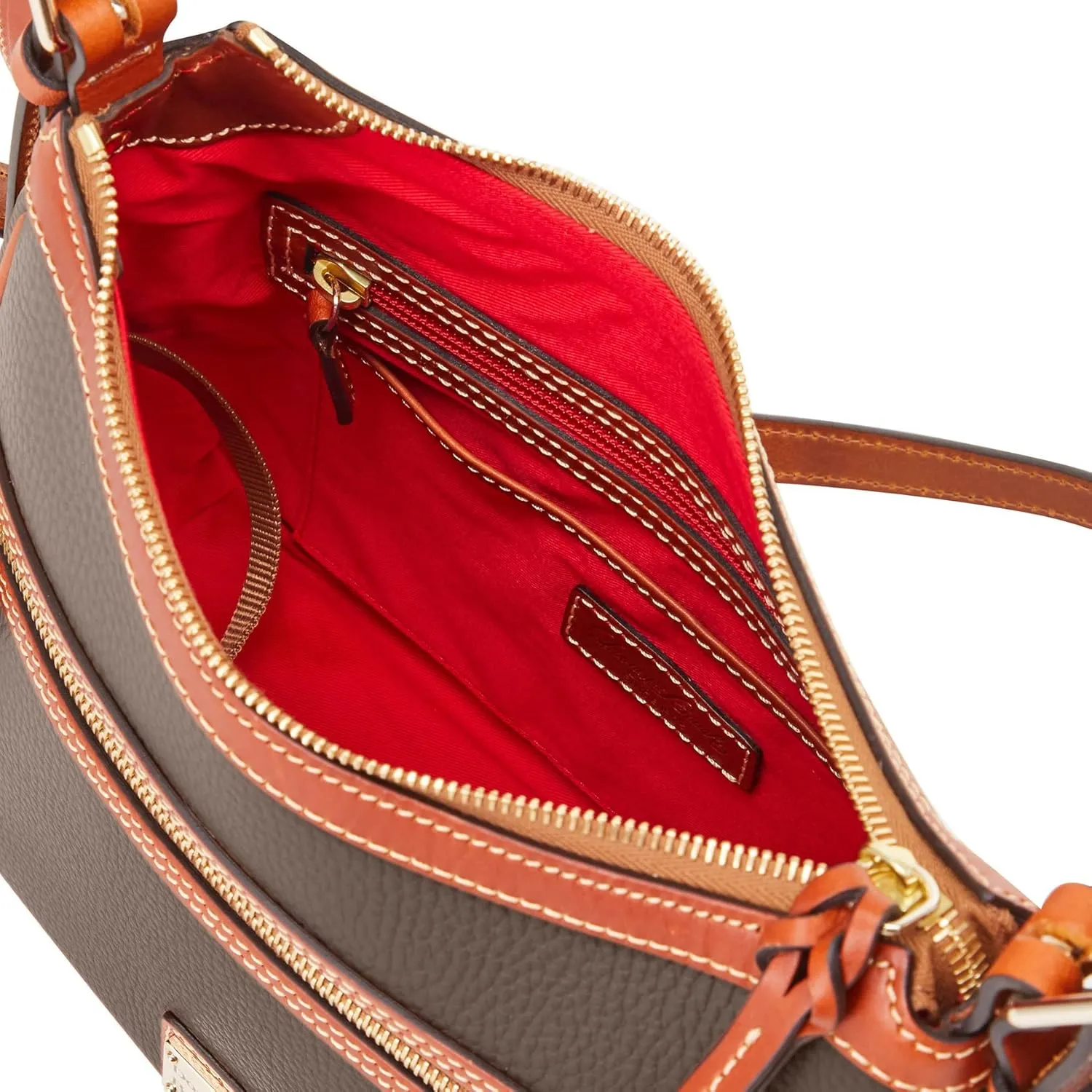 Dooney & Bourke Women's Presley Crossbody in Pebble Grain Leather, Medium Sized Handbag with Adjustable Shoulder Strap