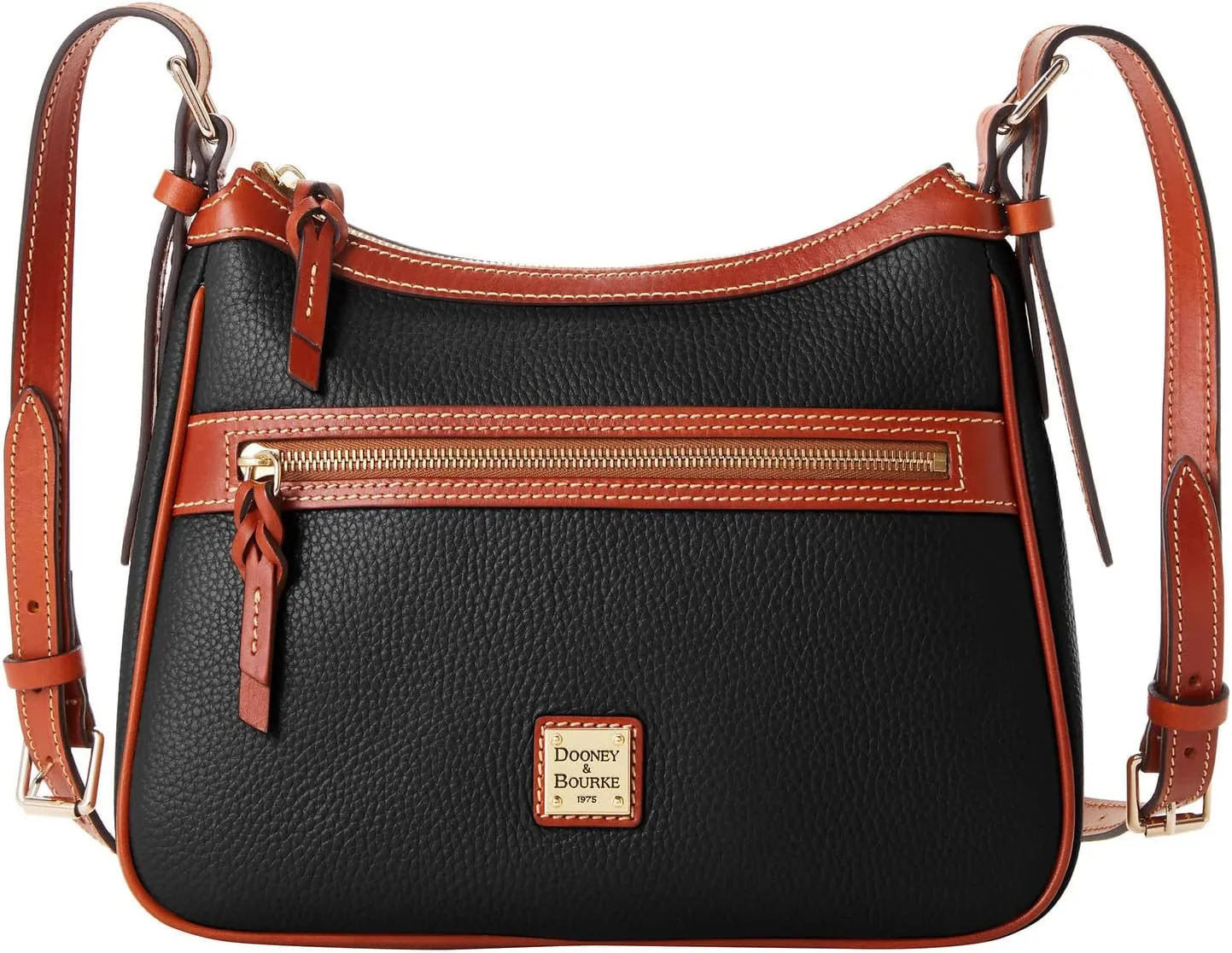 Dooney & Bourke Women's Presley Crossbody in Pebble Grain Leather, Medium Sized Handbag with Adjustable Shoulder Strap