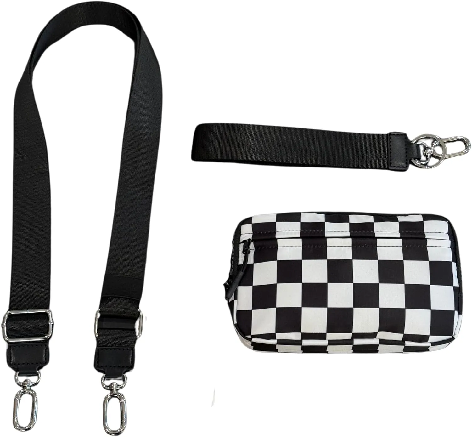 DualMode 2 in 1 Wallet – Nylon Wristlet & Crossbody Bag for Women, Fits Most Smartphones