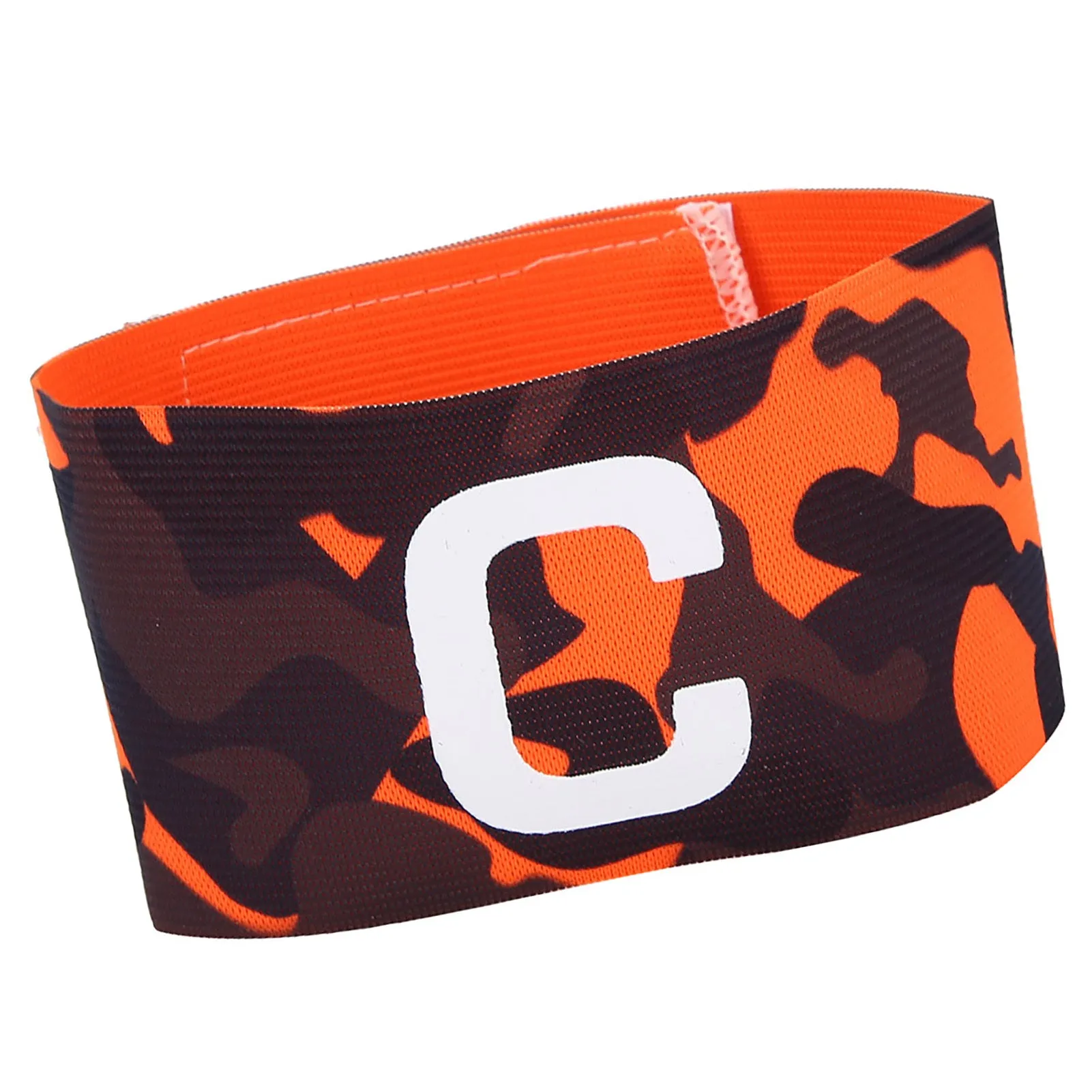 Durable Nylon Outdoor Team Sports Groups Soccer Armbands Adjustable Player Bands Orange