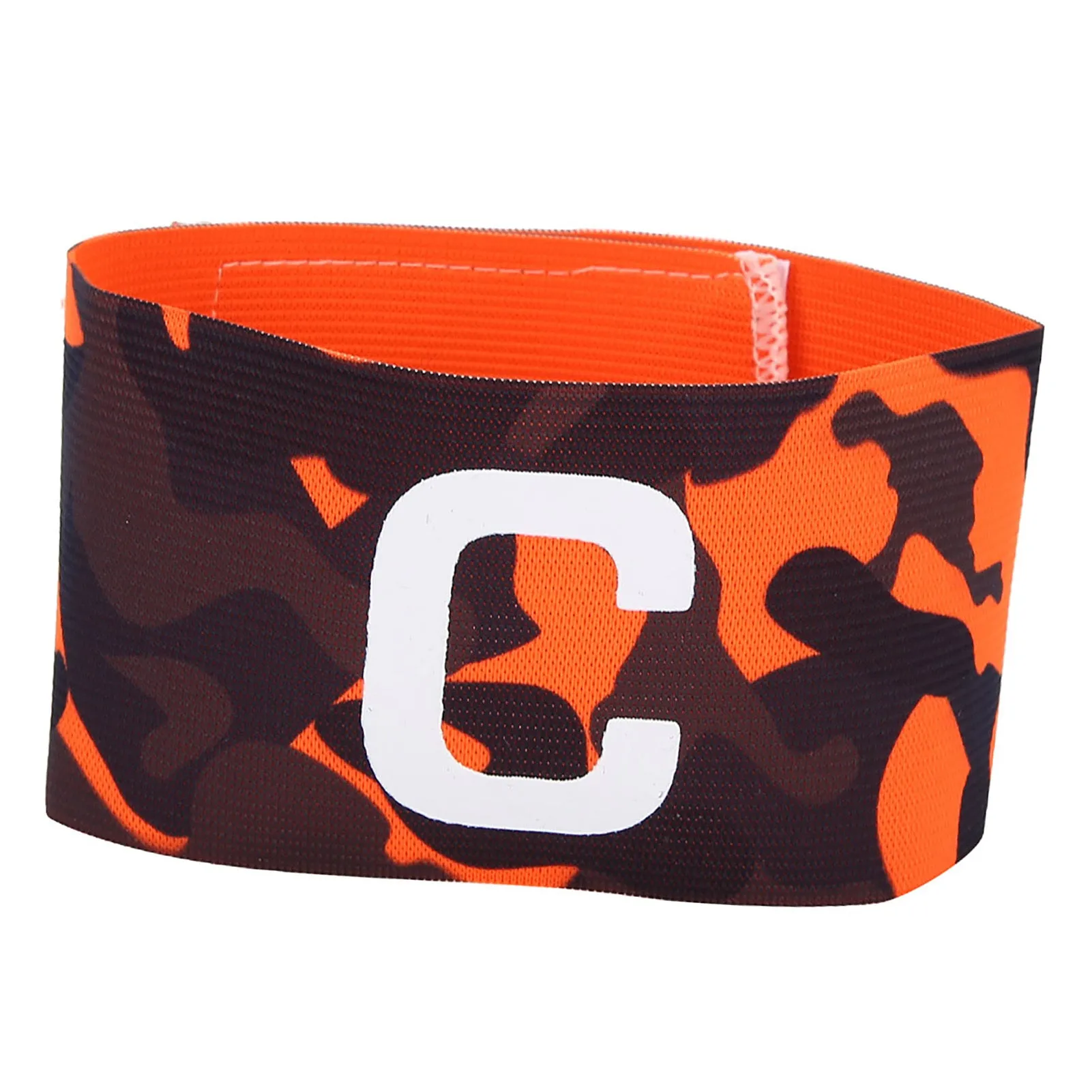 Durable Nylon Outdoor Team Sports Groups Soccer Armbands Adjustable Player Bands Orange