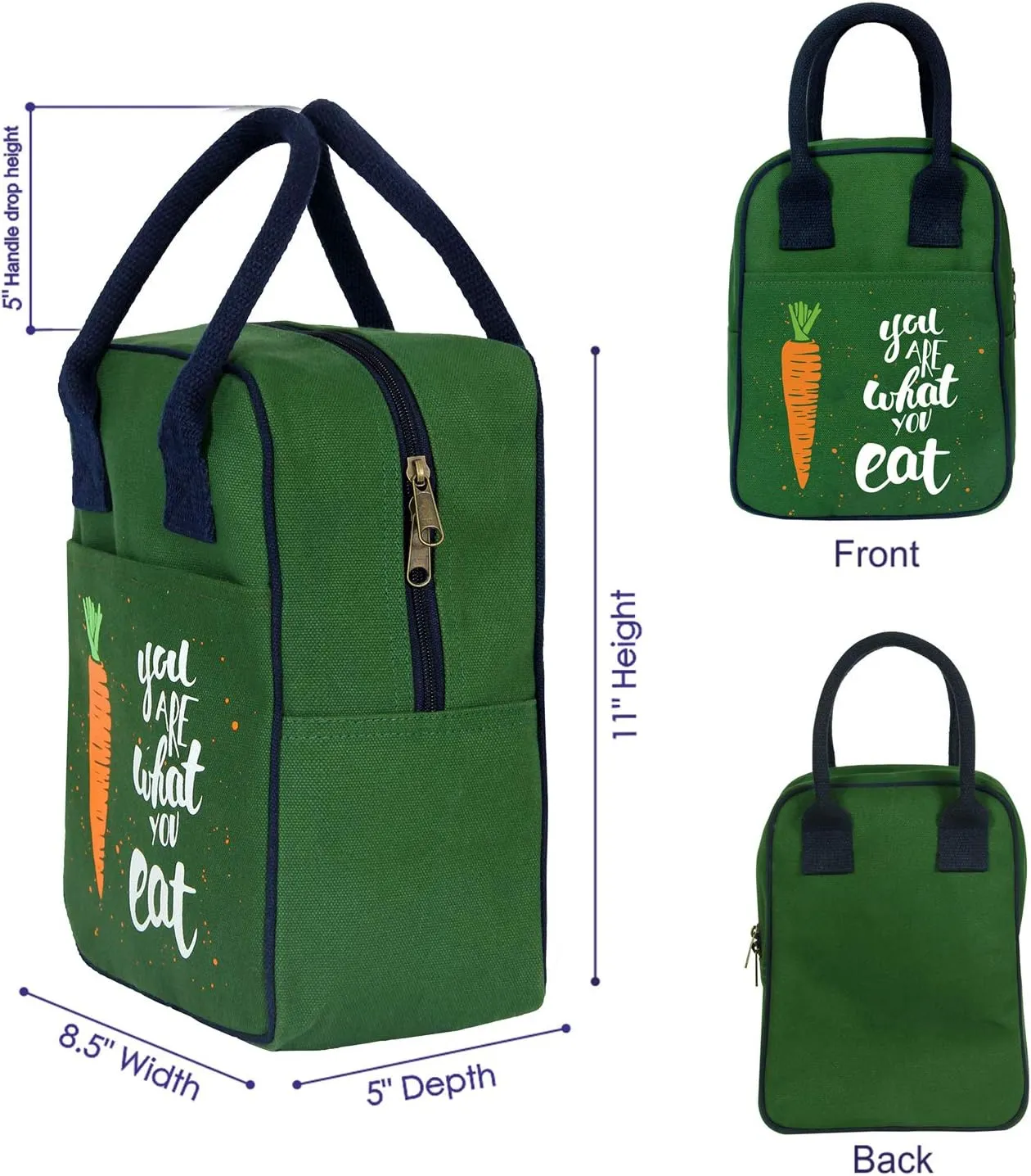 Eco Right Insulated Lunch Bag Women, Work Lunch Box for Men, Adults