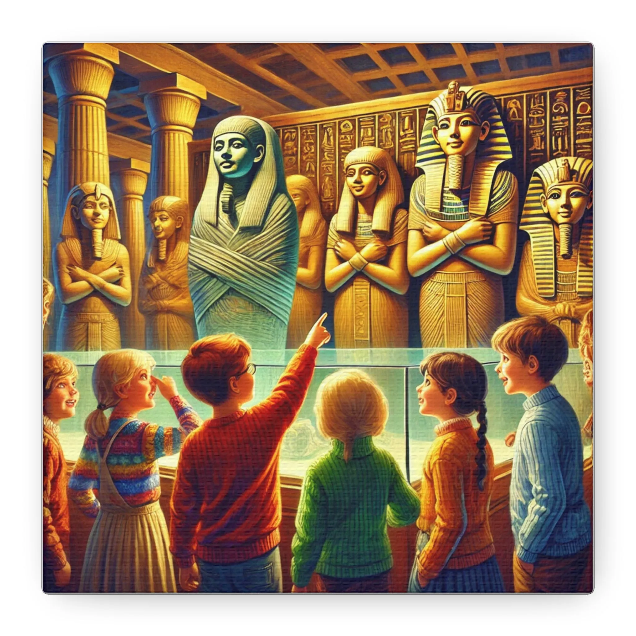 Egyptian Adventure Wall Art - Matte Canvas, Stretched, Gifts for friends, Gifts for love ones, Home decoration, Office decoration