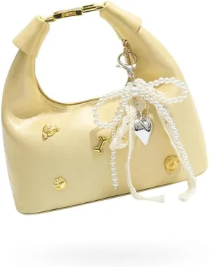 Elegant French Styles Handbag For Women Shoulder Korean Style Fashionable Shoulder Messenger PU Leather Armpit Purse
