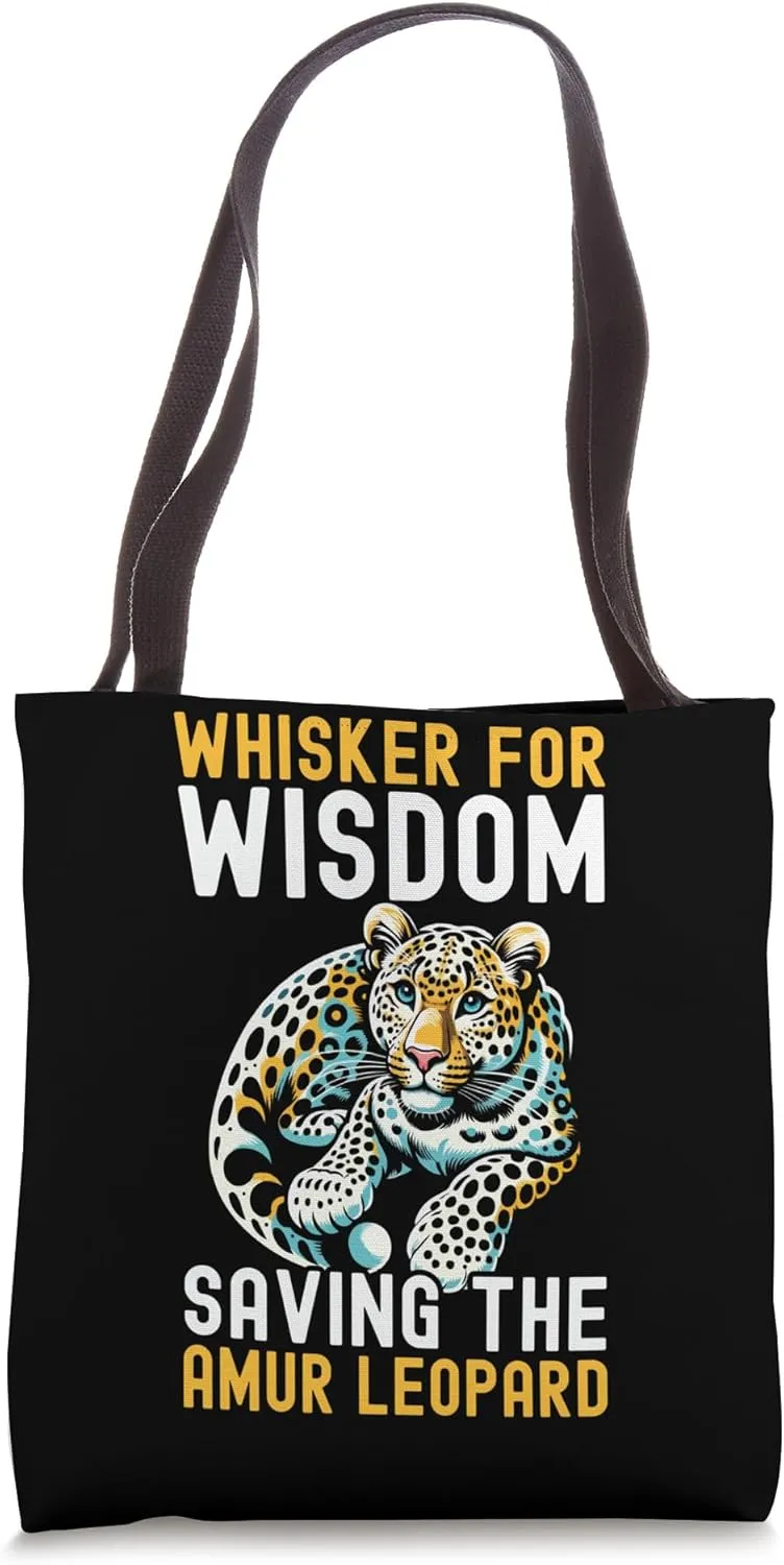 Endangered Species Amur Leopard Animal Rights Activist Tote Bag
