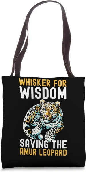 Endangered Species Amur Leopard Animal Rights Activist Tote Bag