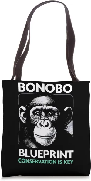 Endangered Species Bonobo Animal Rights Activist Tote Bag