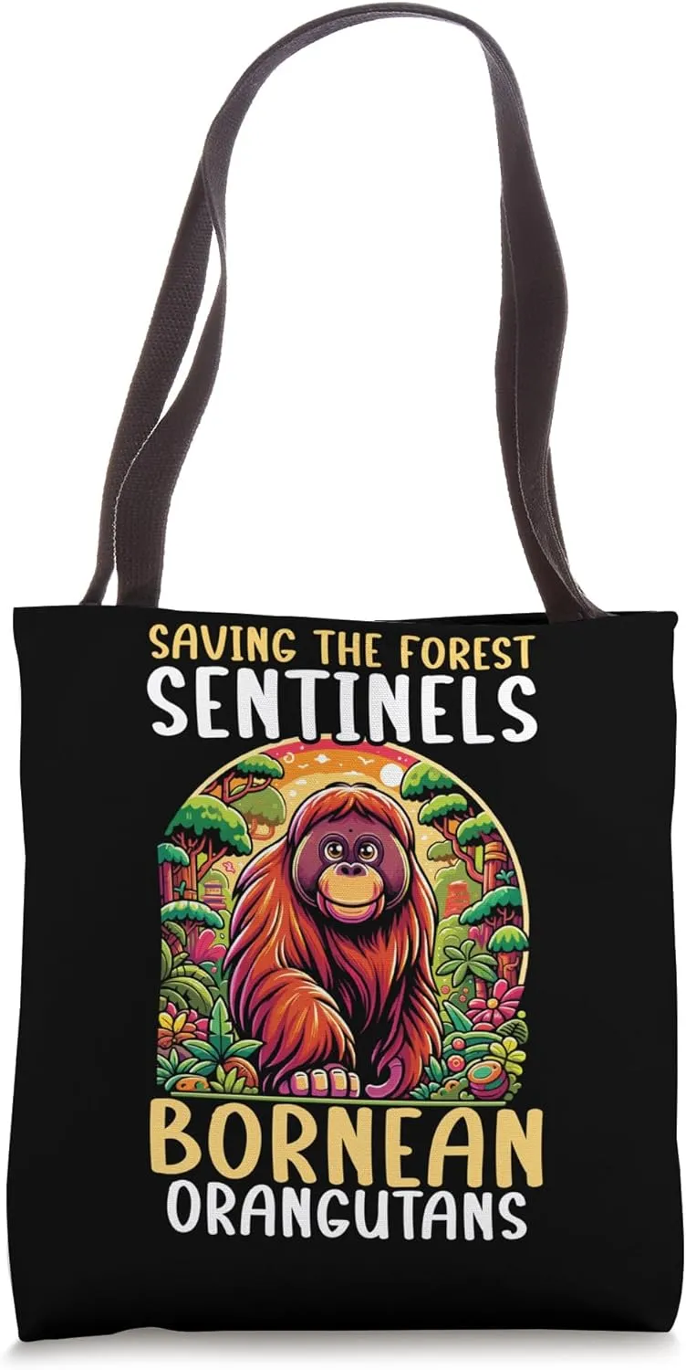 Endangered Species Bornean Urangutan Animal Rights Activist Tote Bag