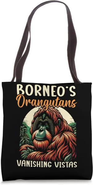 Endangered Species Bornean Urangutan Animal Rights Activist Tote Bag